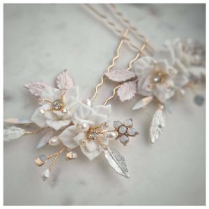 Val Bridal hair pins- gold Cheap Visa Payment