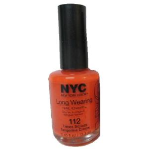 (3 Pack) NYC Long Wearing Nail Enamel - Times Square Tangerine Clearance Shop