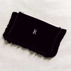 The Black Velvet Ruffled Pouch 2025 Cheap Online
