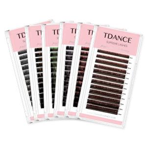 0.07MM Ombre Colored Volume Eyelash Extensions Cheap Sale Lowest Pice