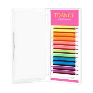 0.07MM Glow Neon Fluorescent Colored Volume Eyelash Extensions Shop Offer Online