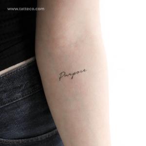 'Purpose' Temporary Tattoo - Set of 3 Free Shipping In China