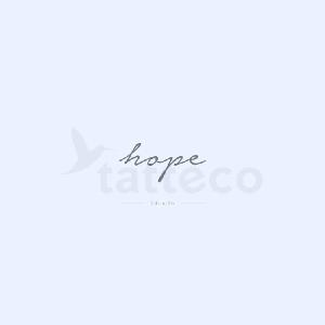 'Hope' Semi-Permanent Tattoo - Set of 2 Store Online