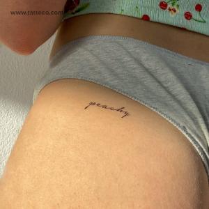 'Peachy' Temporary Tattoo - Set of 3 Buy Cheap Best Wholesale
