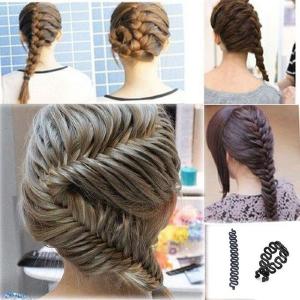 1 PC Women Lady French Hair Braiding Tool Braider Roller Hook With Magic Hair Twist Styling Bun Maker Hair Band Accessories In China Cheap Online