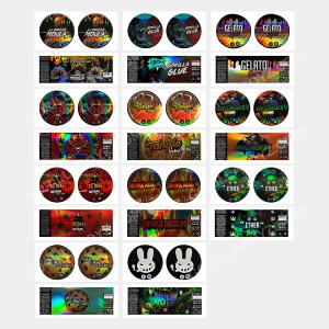 3.5g Jars with Stickers (Glass jars included) Free Shipping High Quality