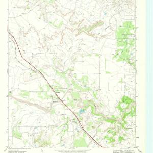 1969 Justiceburg, TX - Texas - USGS Topographic Map v3 Discount Best Pices