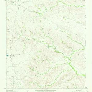 1969 Hackberryraw, TX - Texas - USGS Topographic Map v2 Free Shipping Recommend