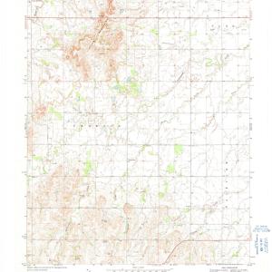 1969 Glass Mountains, OK - Oklahoma - USGS Topographic Map v4 Discount Recommend