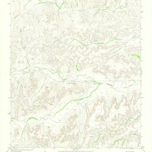 1969 Hackberryraw, TX - Texas - USGS Topographic Map v4 Cheap Hot Sale