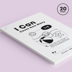 [Summer Math] Counting numbers 1-5 worksheets MiniBook Online Cheap Pice