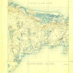 1888 Barnstable, MA  - Massachusetts - USGS Topographic Map Cheap Sale Explore