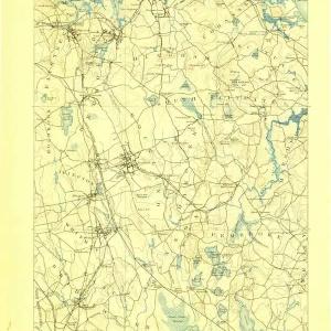 1888 Abington, MA  - Massachusetts - USGS Topographic Map Newest Cheap Pice