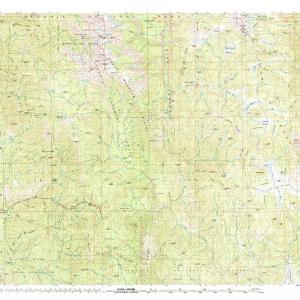 1978 Three Rivers, CA - California - USGS Topographic Map Clearance Genuine