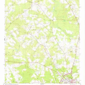 1978 Sylvania North, GA - Georgia - USGS Topographic Map Browse For Sale