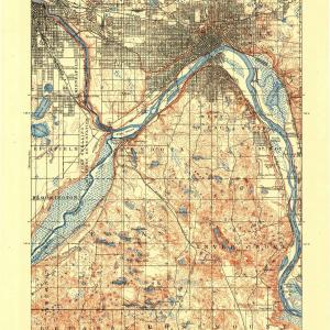 1896 St. Paul, MN  - Minnesota - USGS Topographic Map Quality From China Cheap