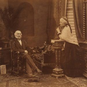 Catherine Gladstone (ne Glynne); William Ewart Gladstone Portrait Print 100% Authentic For Sale