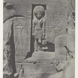 Art Photo : Ibsamboul, Sculptures de lEntree du Speos de Phr, Nubie, Maxime du Camp, c 1849, Vintage Wall Decor : Discount Big Discount