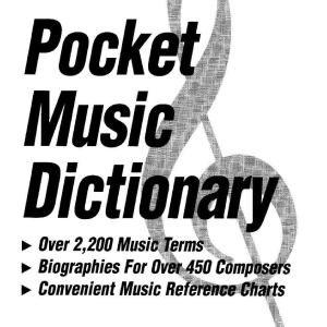 The Hal Leonard Pocket Music Dictionary Cheap With Credit Card