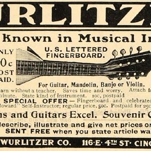 1903 Vintage Ad Rudolph Wurlitzer Musical Instruments - ORIGINAL OLD3A Fashionable Online