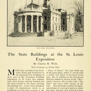 1904 Article Louisiana Purchase Exposition St Louis Worlds Fair State TOM3 Free Shipping Shop Offer