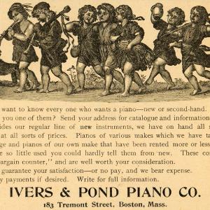 1893 Ad Iver Pond Piano Co. Antique Musical Instruments Children 183 LHJ4 Free Shipping Footlocker Finishline