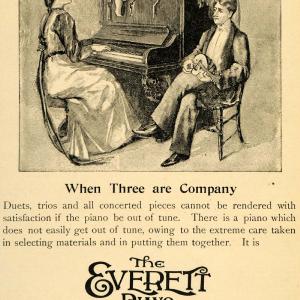1893 Ad John Church Co Everett Piano Duet Trio Angel Instrument Cherub LHJ4 Cheap Pice From China