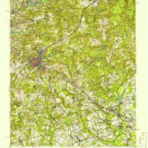 1949 Hamlet, NC - North Carolina - USGS Topographic Map v2 Free Shipping Best Pices