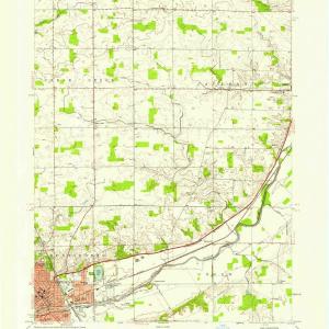 1956 Huntington, in  - Indiana - USGS Topographic Map With Paypal Cheap Online
