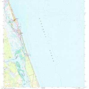 1956 Matanzas Inlet, FL - Florida - USGS Topographic Map Cheap Best Place