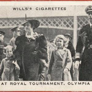 'At Royal Tournament, Olympia' (King George VI; Queen Elizabeth, the Queen Mother; Queen Elizabeth II; Princess Margaret; 7 Unknown sitters) Portrait Print Shop Offer For Sale