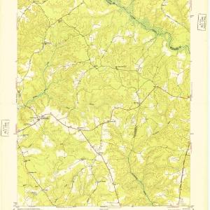 1949 Shacklefords, VA - Virginia - USGS Topographic Map Discount Order