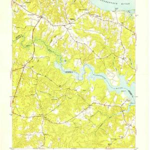 1949 Saluda, VA - Virginia - USGS Topographic Map Sale Latest