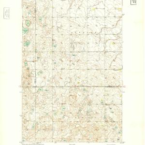 1949 Mosquito Butte, ND - North Dakota - USGS Topographic Map For Nice Cheap Online