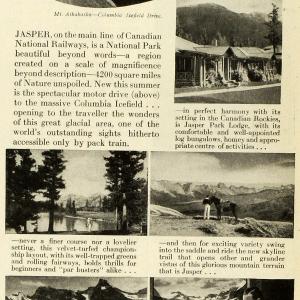 1938 Ad Canadian National Railway Jasper National Park Travel Rockies CHA1 Cheap Sale Perfect