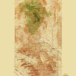 Topographical Map - Goodsprings California Nevada Quad - USGS 1919 - 23 x 29.77 - Vintage Wall Art Outlet Cheap