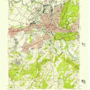 1956 Reading, PA  - Pennsylvania - USGS Topographic Map Cheap Visa Payment