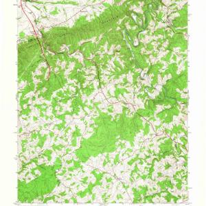 1965 Sylvatus, VA - Virginia - USGS Topographic Map Free Shipping Largest Supplier