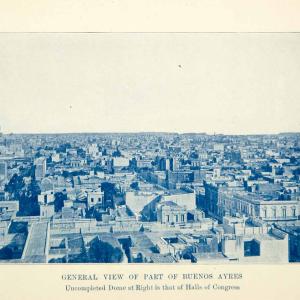 1909 Print Buenos Aires Argentina Capital City Panorama Architecture XGFD8 Clearance 100% Original