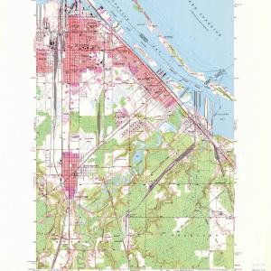 1954 Superior, WI  - Wisconsin - USGS Topographic Map Cheap Pice