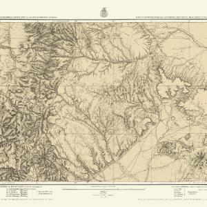 Topographical Map - Colorado South New Mexico North Sheet - US Army 1876 - 23 x 27.07 - Vintage Wall Art Discount Shop Offer