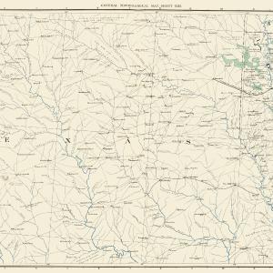 Topographical Map - East Texas West Louisiana Sheet- US War Dept 1891 - 23 x 37.31 - Vintage Wall Art Cheap Sale