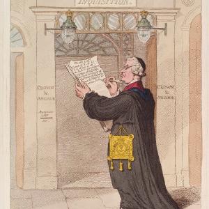 Edmund Burke ('The chancellor of the inquisition marking the incorrigibles') Portrait Print For Nice Online