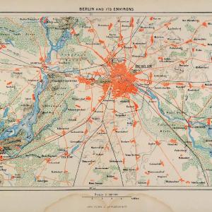 1882 Photolithographed Map Berlin Germany Blankenburg Glienicke Ruhlsdorf XGS6 Cheap Sale Cheapest