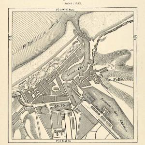 1882 Relief Line-block Map Dieppe France Pollet Avant-Port Berigny Map XGS6 Buy Cheap 2025