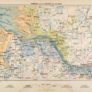 1882 Photolithographed Map Hamburg Germany Elbe River Stormarn Kellinghusen XGS6 Free Shipping Cheap Pice
