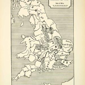 1882 Print Map Oswiu Saxons Northumbria Britain England Wales Cumbria XELA2 Buy Cheap Pay With Visa