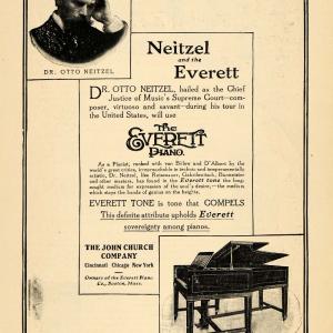 1906 Ad Everett Piano Neitzel Instrument John Church - ORIGINAL ADVERTISING GH3 Pay With Visa Cheap Pice