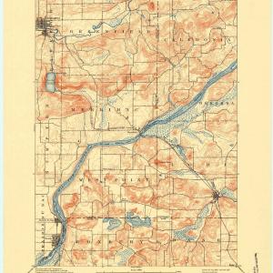 1895 Baraboo, WI  - Wisconsin - USGS Topographic Map Newest Cheap Pice