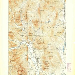 1894 North Conway, NH - New Hampshire - USGS Topographic Map Discount High Quality